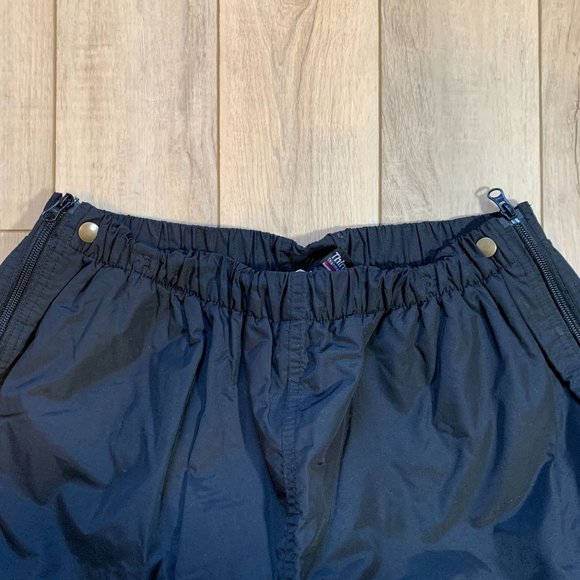 Vintage LL Bean Ski Pants Full Side Zip Thinsulate Mens Size Regular Large Black - Picture 6 of 12
